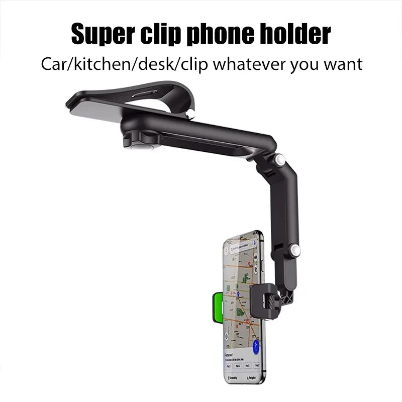 Rotatable and Retractable Car Phone Holder