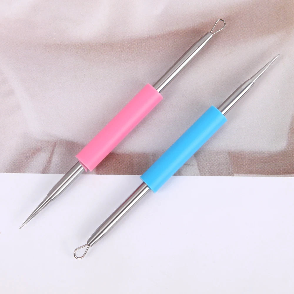 Pimple Popper Tool Blackhead Remover Acne Needle Removing Treatment Comedone Whitehead Popping Zit Nose Face Blemish Extractor