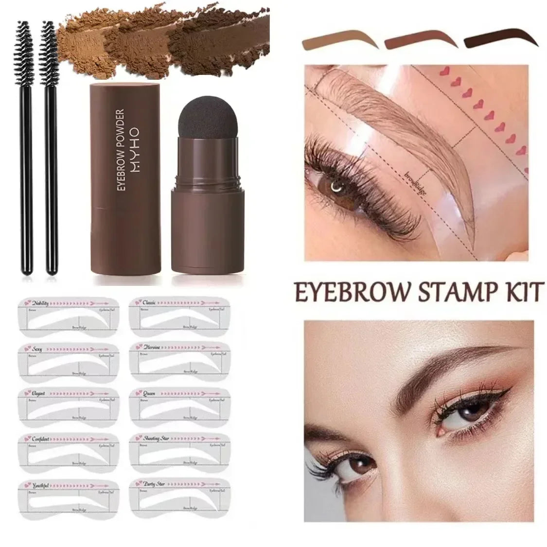 Perfect Brows Stencil & Stamp Kit