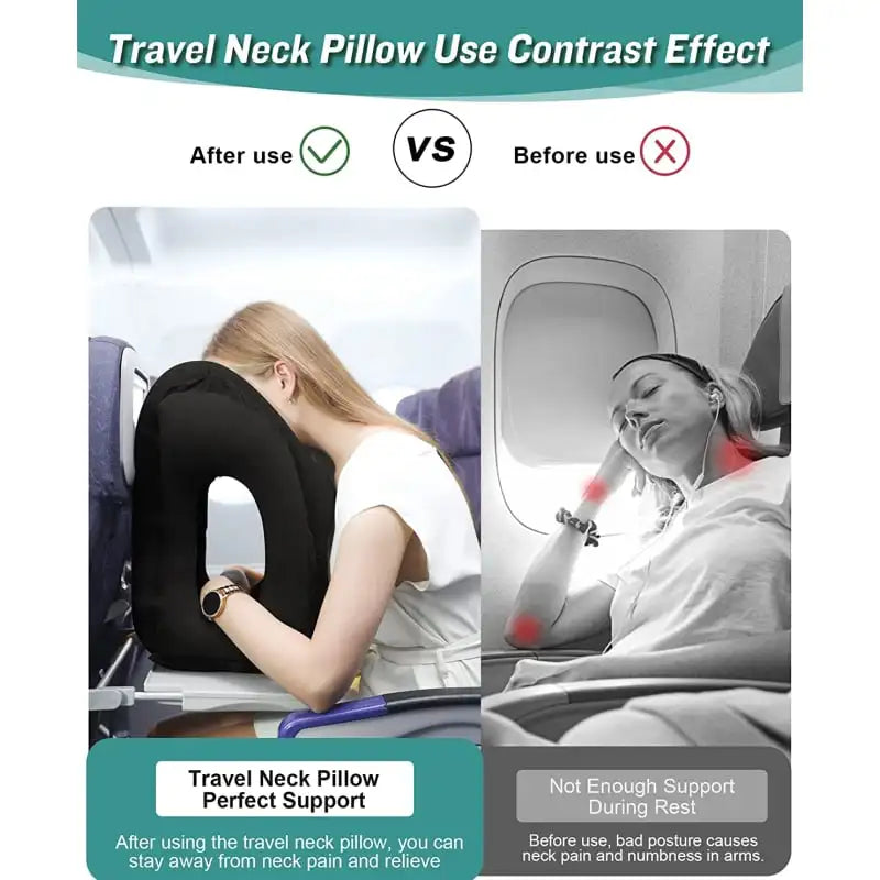 🔥Last day 48% off 🔥leosporr Inflatable Travel Pillow(Buy 2 Free Shipping)