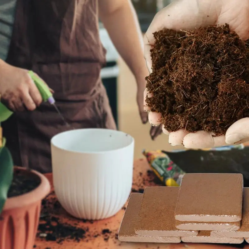 HIGHLY NUTRITIOUS COMPRESSED ORGANIC COCONUT COIR