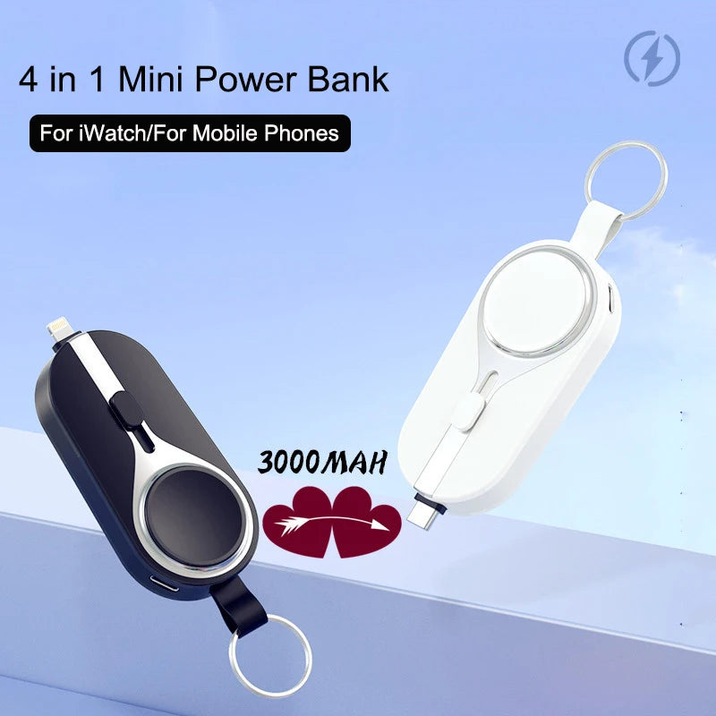 KeyPact Duo Portable Keychain Power Bank