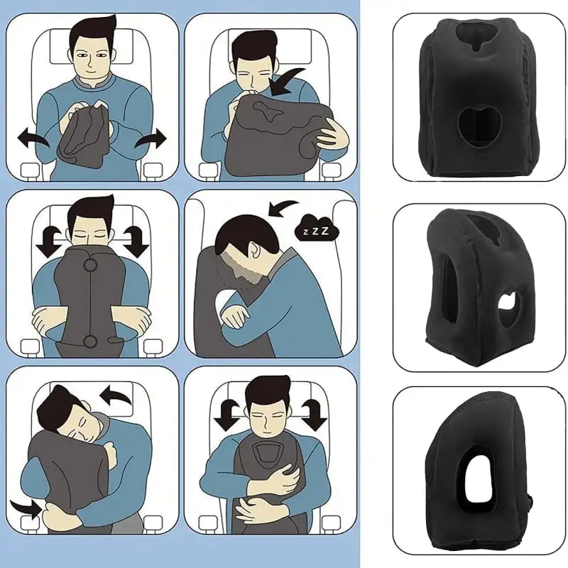 🔥Last day 48% off 🔥leosporr Inflatable Travel Pillow(Buy 2 Free Shipping)