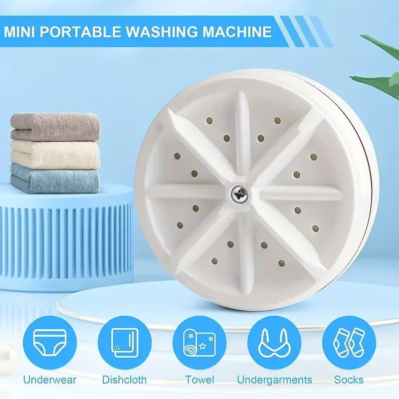 SonicSuds™ Portable Ultrasonic Mini Washing Machine