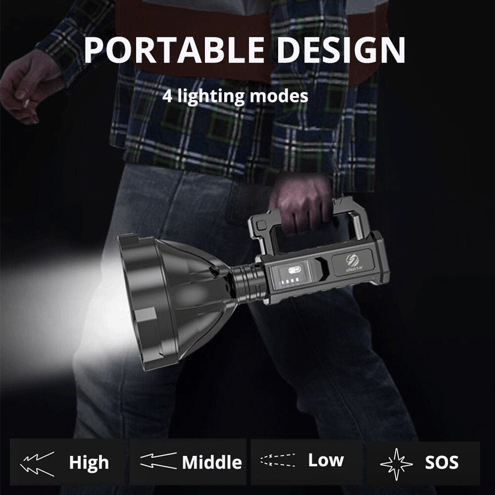 Rechargeable Handheld Spotlight Flashlight